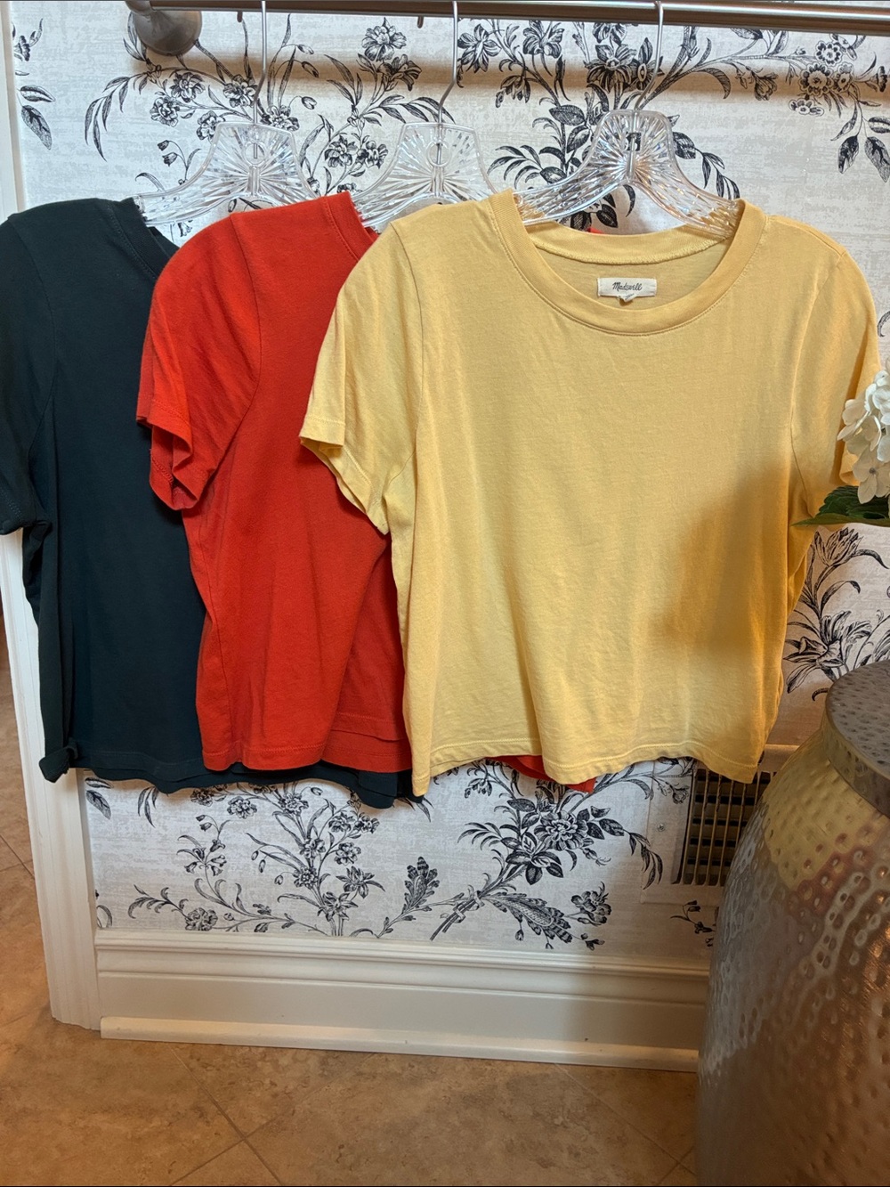 Set of 3 Madewell Short-Sleeve Boxy Crop tees